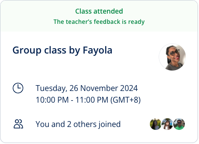 Lingoda Group Class Notes 52